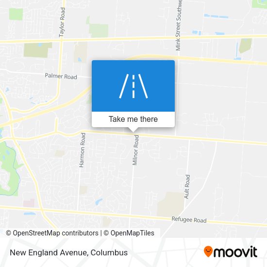 New England Avenue map