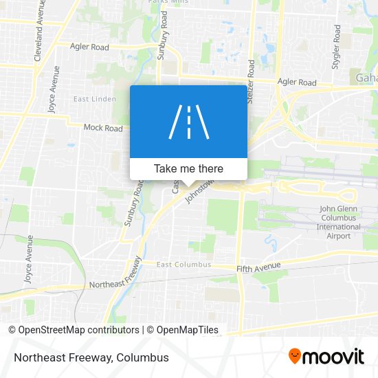 Mapa de Northeast Freeway