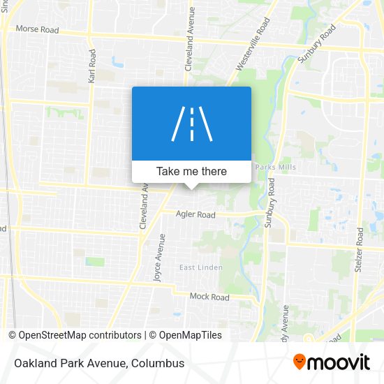 Oakland Park Avenue map