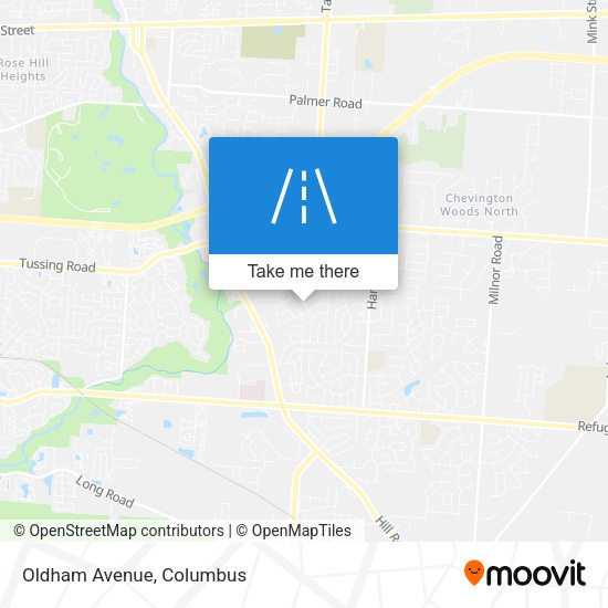 Mapa de Oldham Avenue