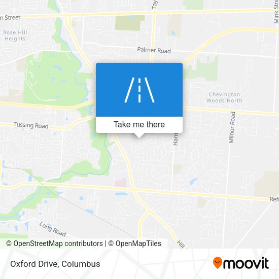 Mapa de Oxford Drive