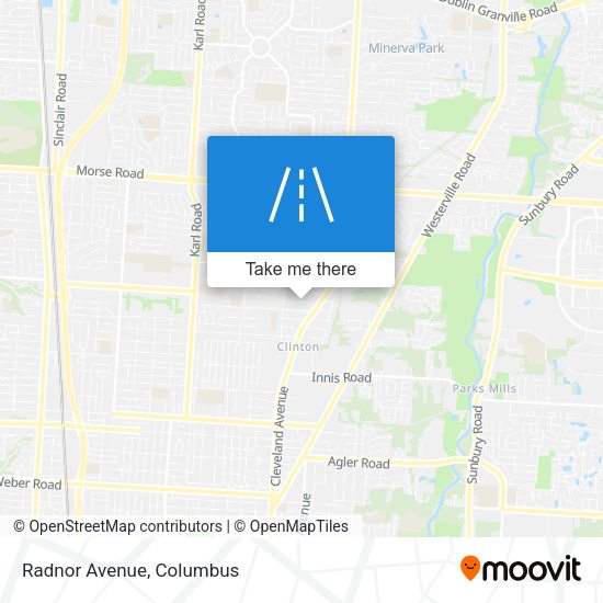 Mapa de Radnor Avenue