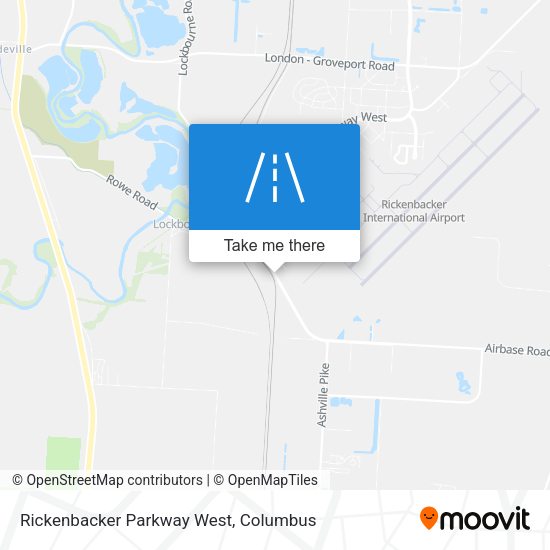 Rickenbacker Parkway West map