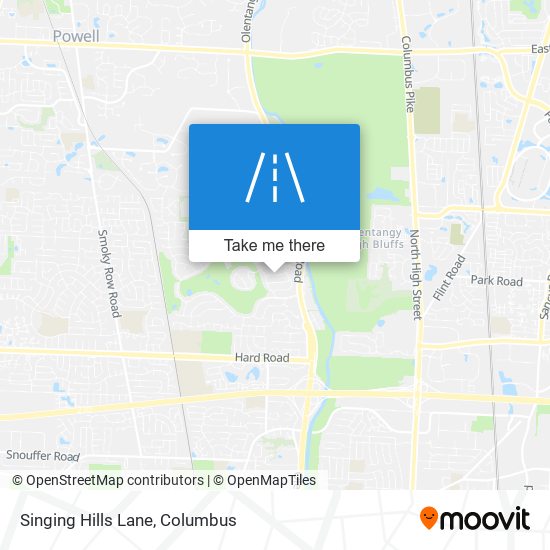 Singing Hills Lane map