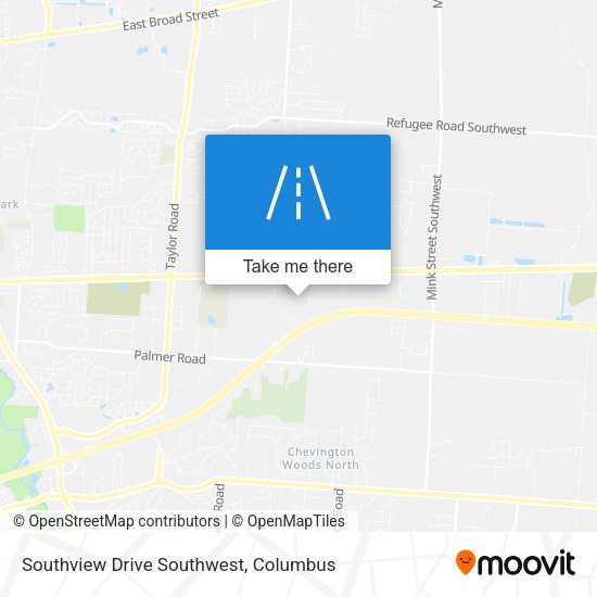 Southview Drive Southwest map