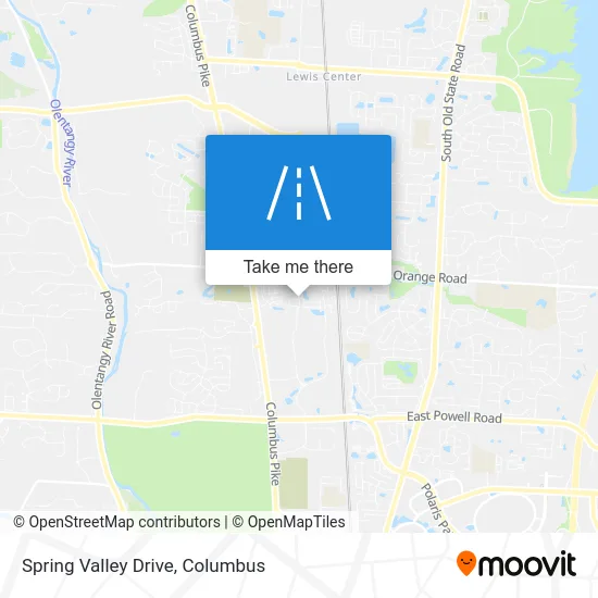 Spring Valley Drive map