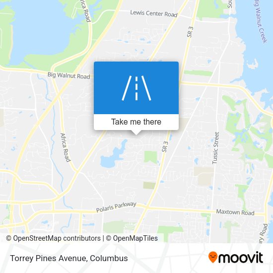 Torrey Pines Avenue map