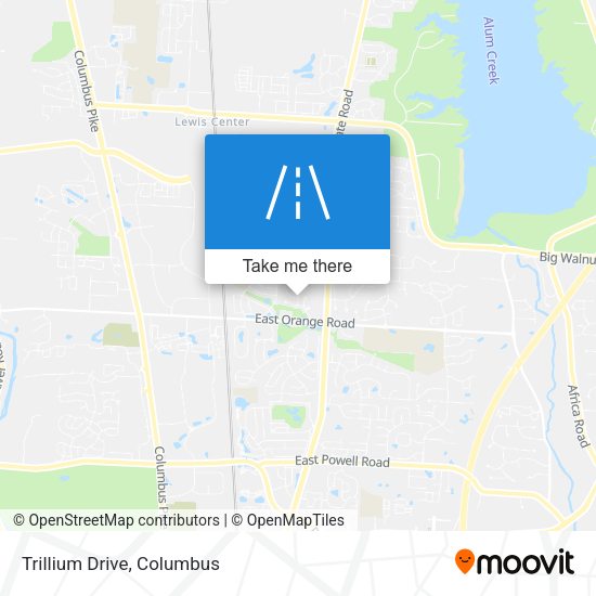 Mapa de Trillium Drive