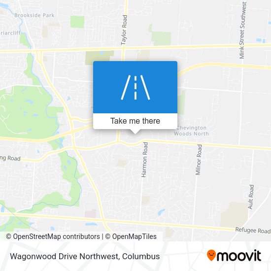 Wagonwood Drive Northwest map
