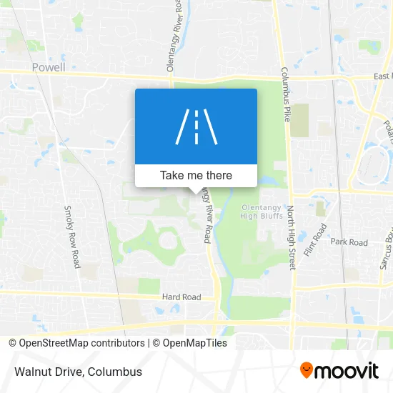Walnut Drive map