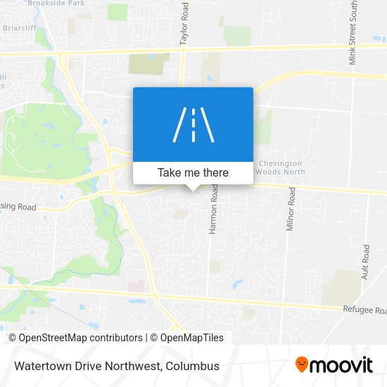 Watertown Drive Northwest map