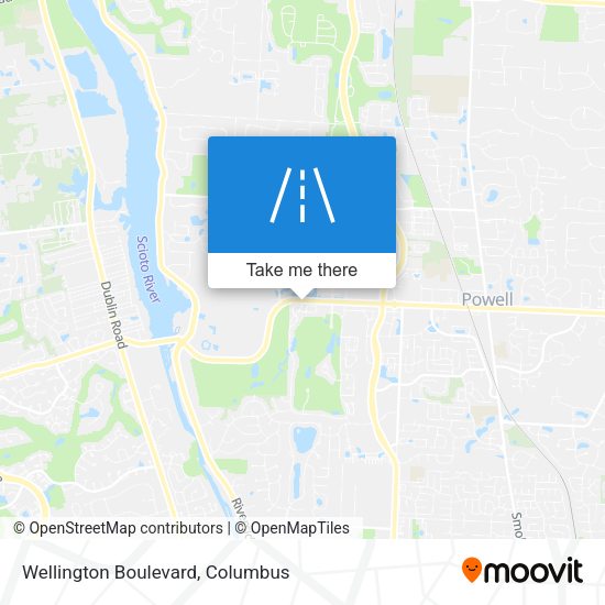 Wellington Boulevard map