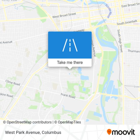 Mapa de West Park Avenue