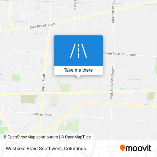 Westlake Road Southwest map