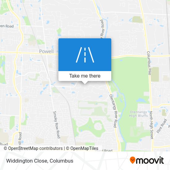 Mapa de Widdington Close