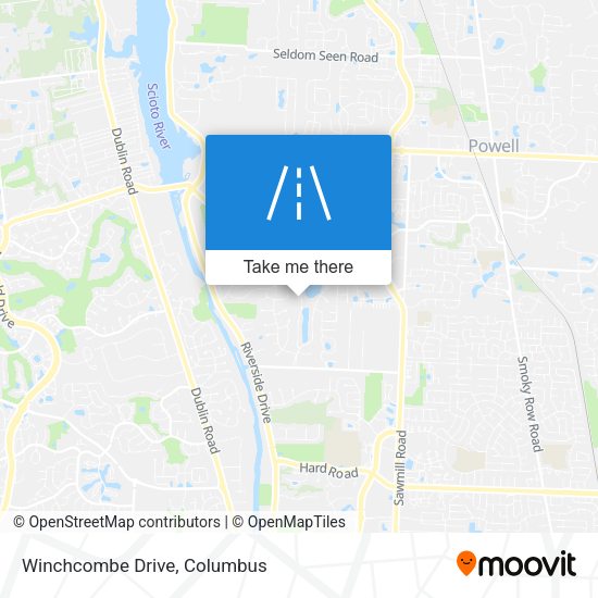 Mapa de Winchcombe Drive