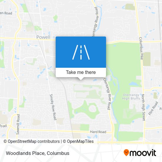 Mapa de Woodlands Place