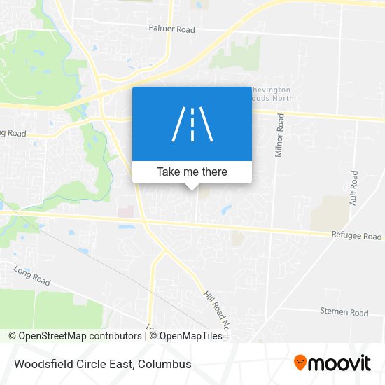 Woodsfield Circle East map
