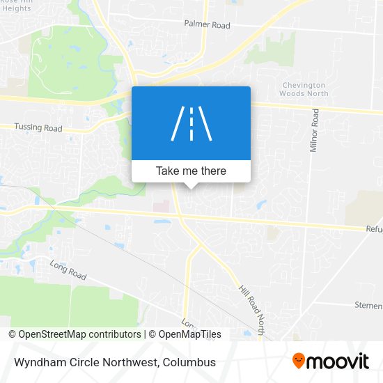 Wyndham Circle Northwest map