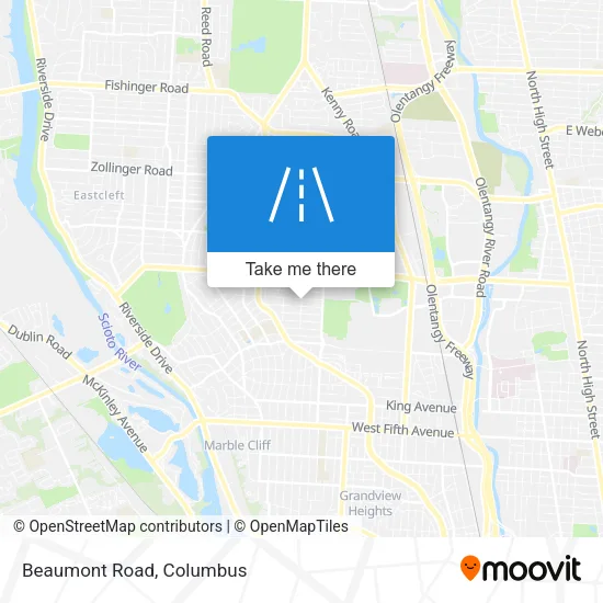 Mapa de Beaumont Road