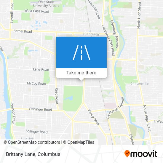 Mapa de Brittany Lane