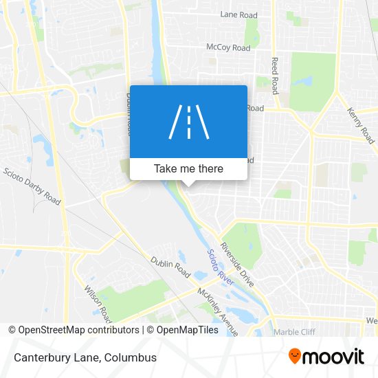 Mapa de Canterbury Lane