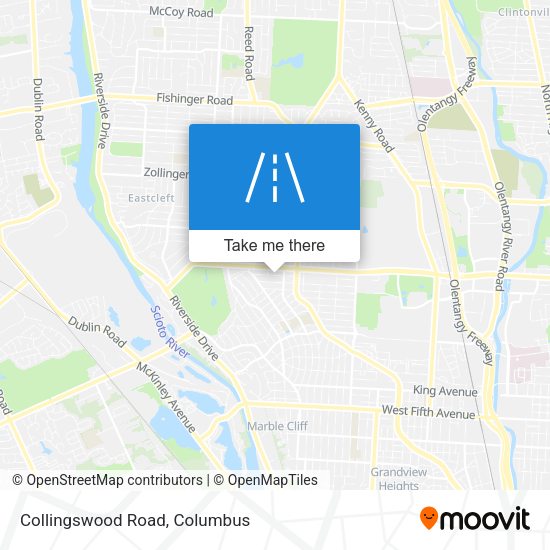 Collingswood Road map
