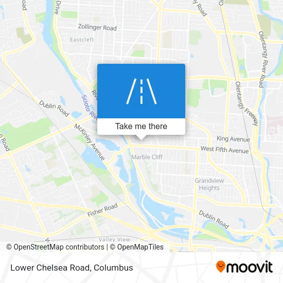 Lower Chelsea Road map