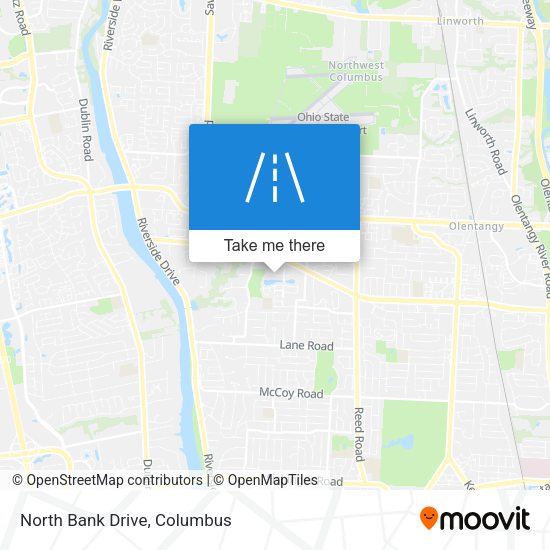 Mapa de North Bank Drive