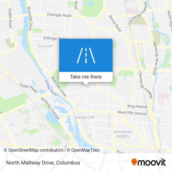North Mallway Drive map