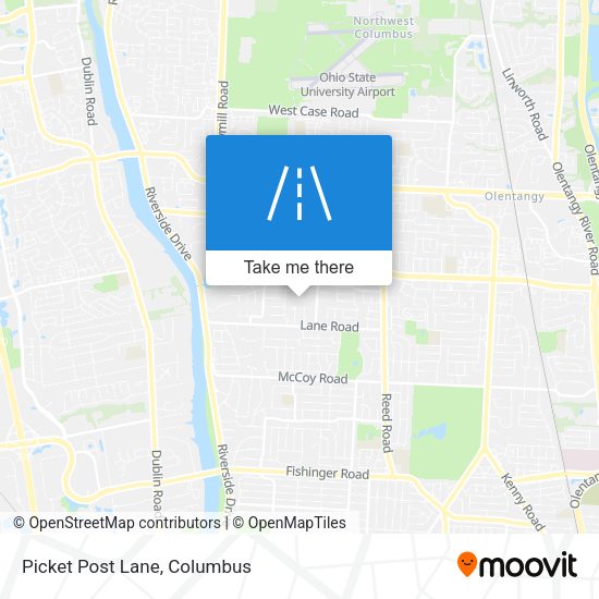 Picket Post Lane map