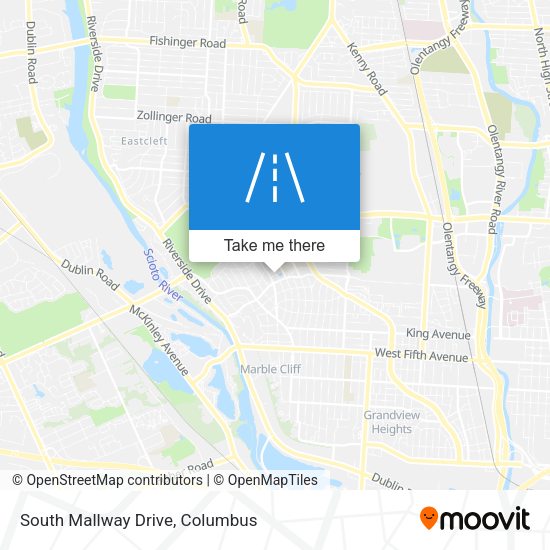 South Mallway Drive map