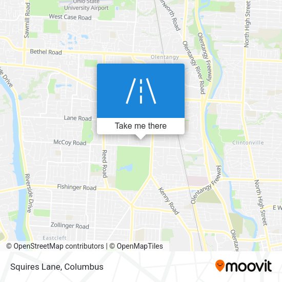 Mapa de Squires Lane