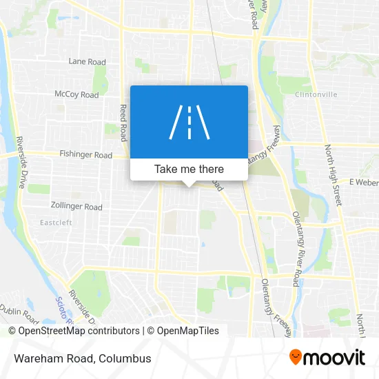 Wareham Road map