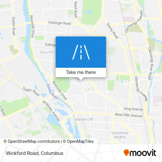 Wickford Road map