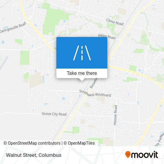 Mapa de Walnut Street