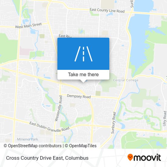 Mapa de Cross Country Drive East
