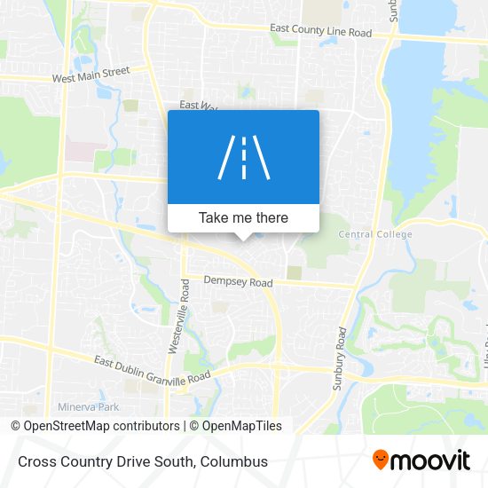 Cross Country Drive South map