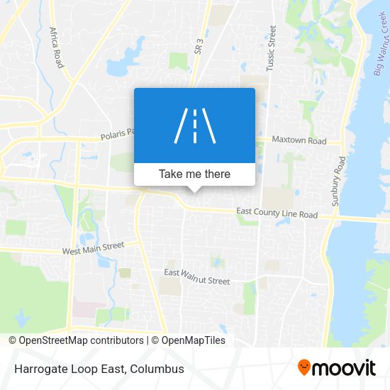 Harrogate Loop East map