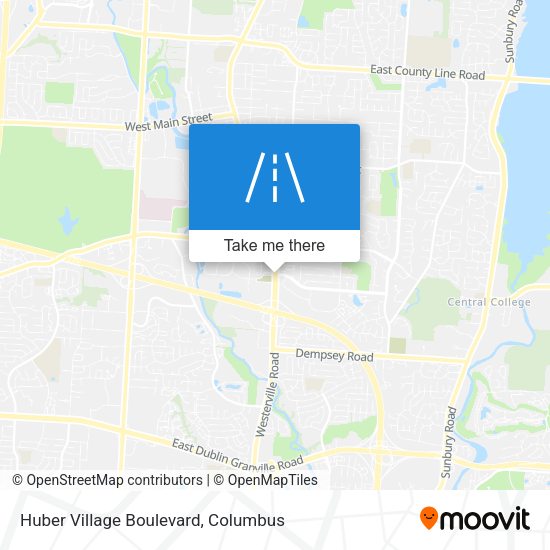 Mapa de Huber Village Boulevard