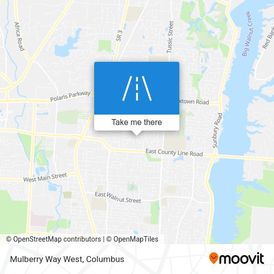 Mapa de Mulberry Way West
