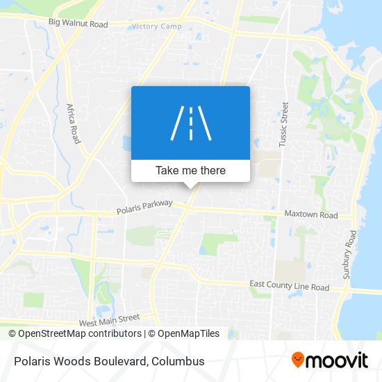 Polaris Woods Boulevard map