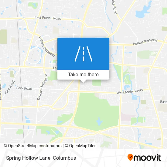 Spring Hollow Lane map