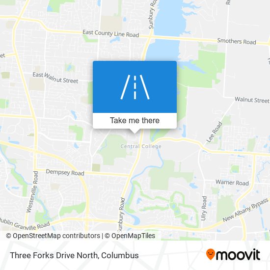 Mapa de Three Forks Drive North