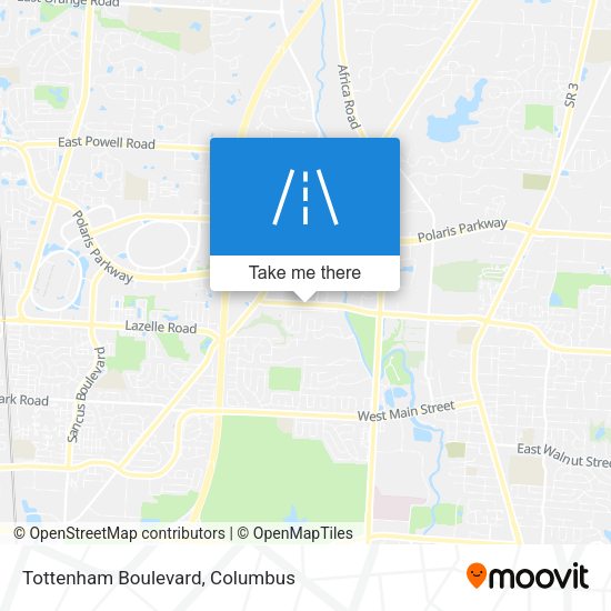 Tottenham Boulevard map