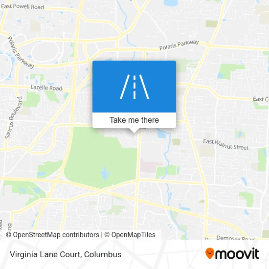 Virginia Lane Court map