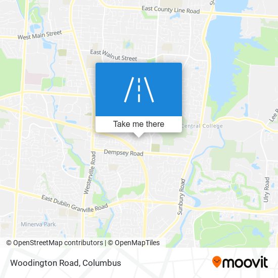 Woodington Road map