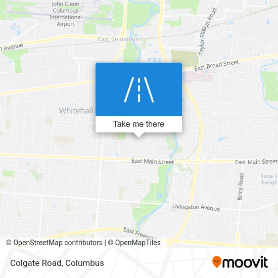 Mapa de Colgate Road