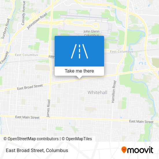 Mapa de East Broad Street