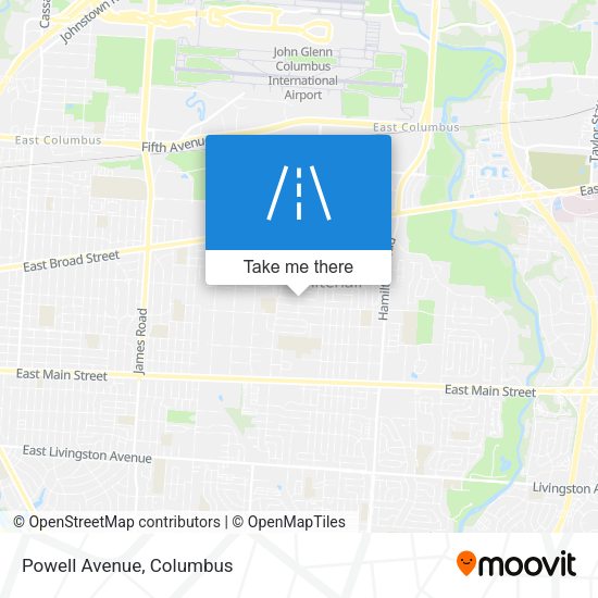 Mapa de Powell Avenue